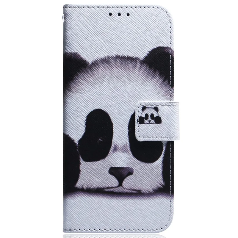 For Honor 400 5G (Global) Wallet Case Pattern Print Leather Phone Cover - Panda