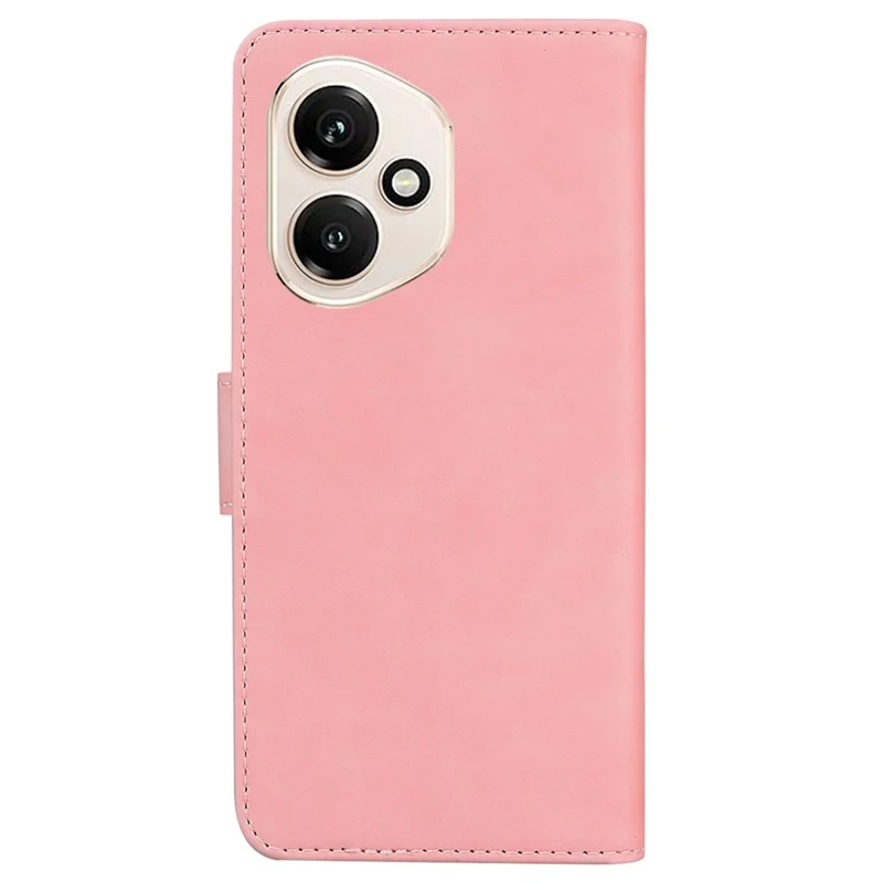 For Honor 400 5G (Global) Stand Case PU Leather Phone Cover Butterfly Printed - Pink