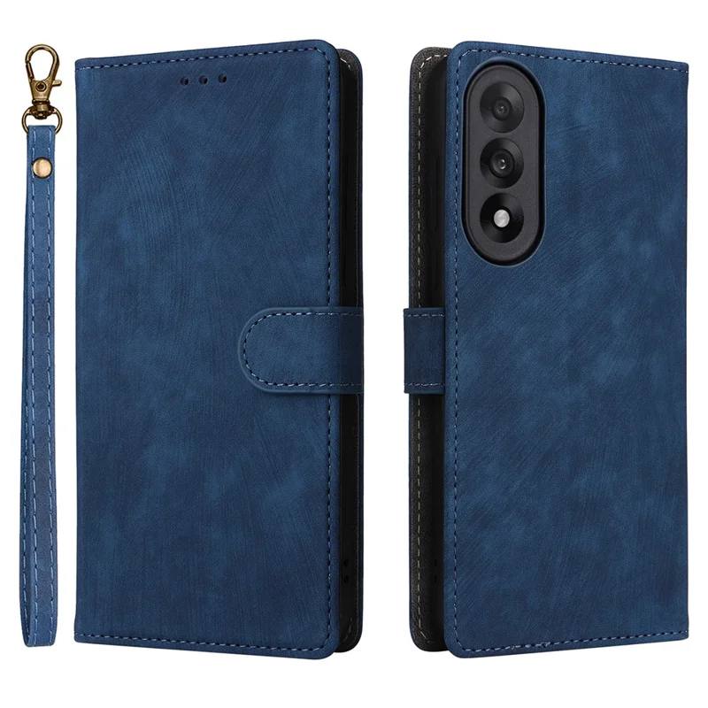 For OnePlus Nord 5 5G / Ace 5 Ultra 5G Case Wallet RFID Blocking PU Leather Phone Cover Stand with Strap - Blue
