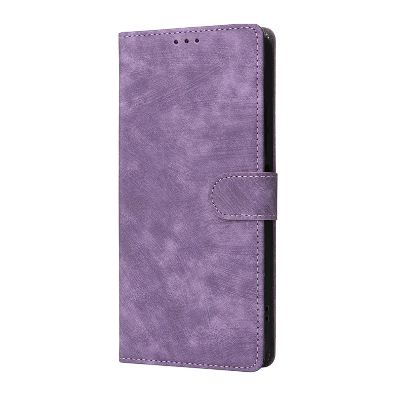 For Infinix Smart 10 / TECNO Pop 10 Case Wallet RFID Blocking PU Leather Phone Cover Stand with Strap - Purple