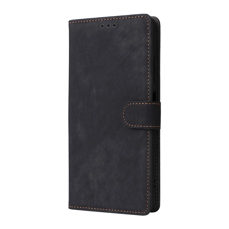 Pour ZTE Blade A76 5G Étui Portefeuille Blocage RFID Cuir PU Housse de Téléphone Support avec Sangle - Noir