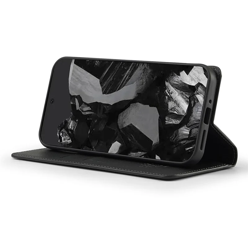 LC.IMEEKE Serie L1 per Google Pixel 10 / Pixel 10 Pro Custodia in pelle PU con supporto e protezione - Nero