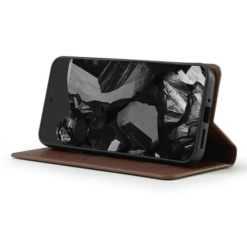 LC.IMEEKE L1 Series for Google Pixel 10 Pro / 10 / 9 Pro / 9 Case PU Leather Wallet Stand Protective Phone Cover - Brown