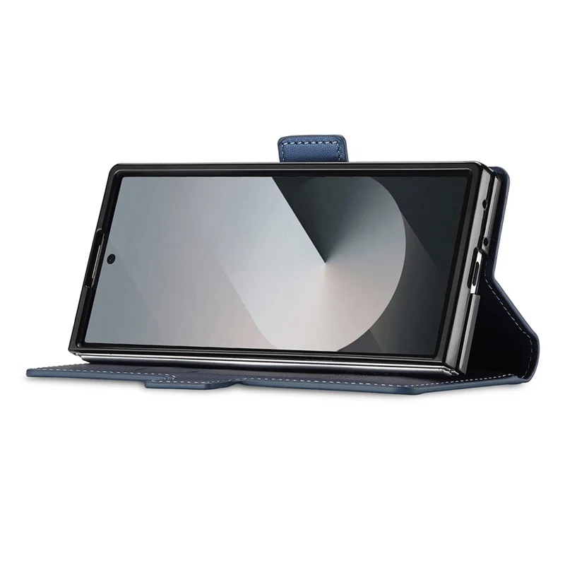 LC.IMEEKE L1 Serie für Samsung Galaxy Z Fold7 5G Hülle PU-Leder Brieftasche Ständer Schutzhülle Handy - Blau
