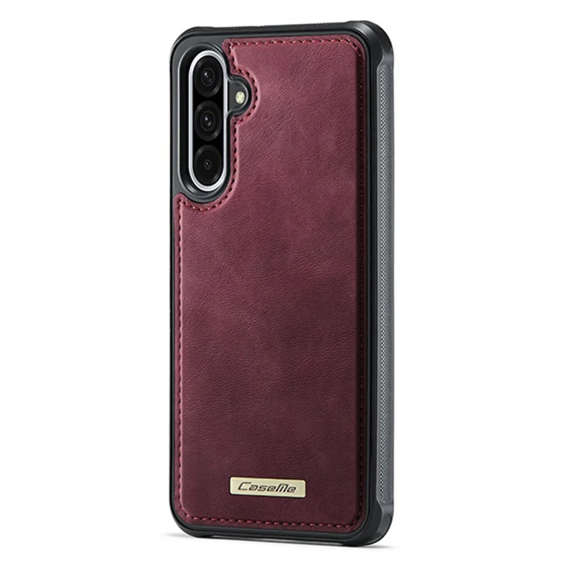 CASEME C49 для Samsung Galaxy A56 5G магнитный чехол с блокировкой RFID, съемный кошелек из кожи, чехол для телефона - Красный