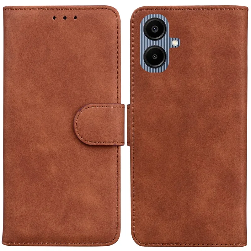 Capa para Samsung Galaxy A07 5G em Couro Sólida com Carteira - Marrom