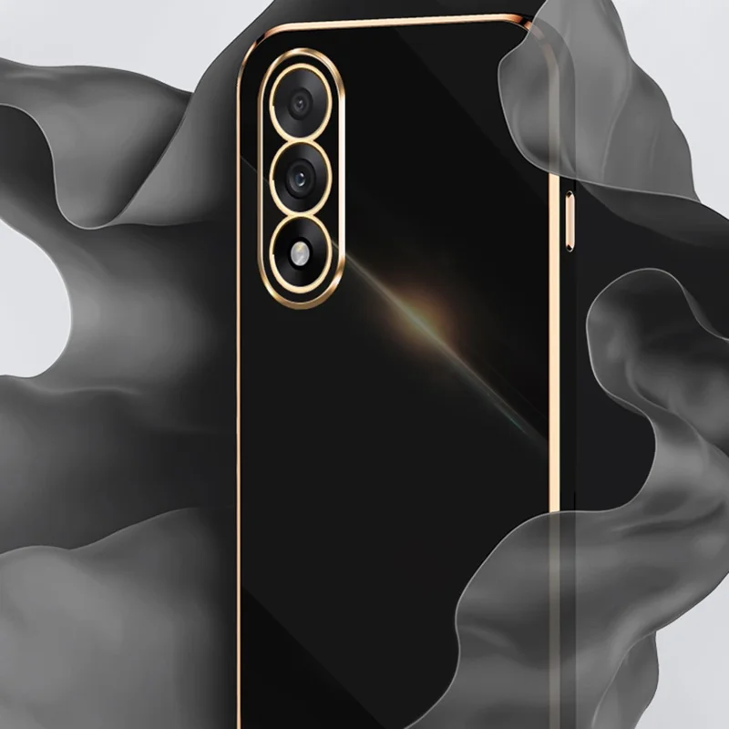 Capa XINLI para OnePlus Ace 5 Ultra 5G com Moldura Eletroplatinada - Ciano