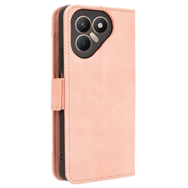 Für TECNO Pova 7 4G Ledertasche Handyhülle mit mehreren Kartenfächern - Pink