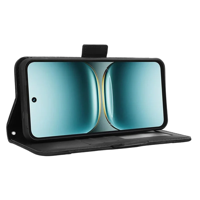 Pour TECNO Spark Go 2 4G / KM4 Étui en Cuir Portefeuille avec Plusieurs Emplacements pour Cartes - Noir