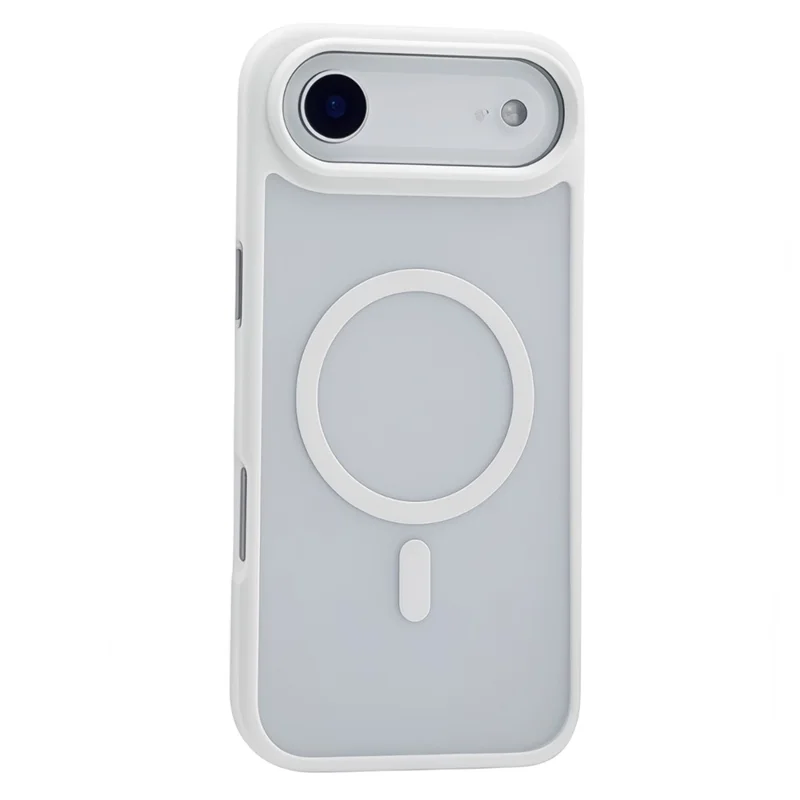 For iPhone Air Magnetic Case Skin Touch TPU Acrylic Phone Back Cover - White