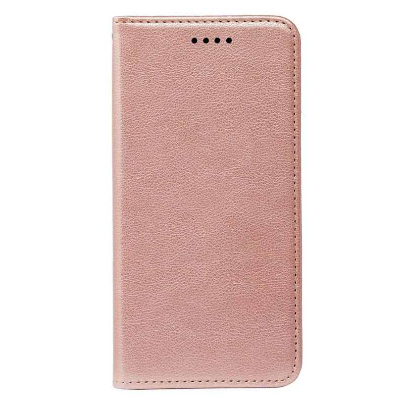 For Samsung Galaxy A05 4G Case Wallet RFID Blocking Leather Phone Cover Strong Magnetic Closure - Rose Gold