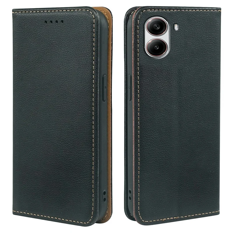 Voor Xiaomi Poco X7 Pro 5G Hoesje Portemonnee RFID Blokkering Leer Telefoonhoesje met Sterke Magnetische Sluiting - Zwart