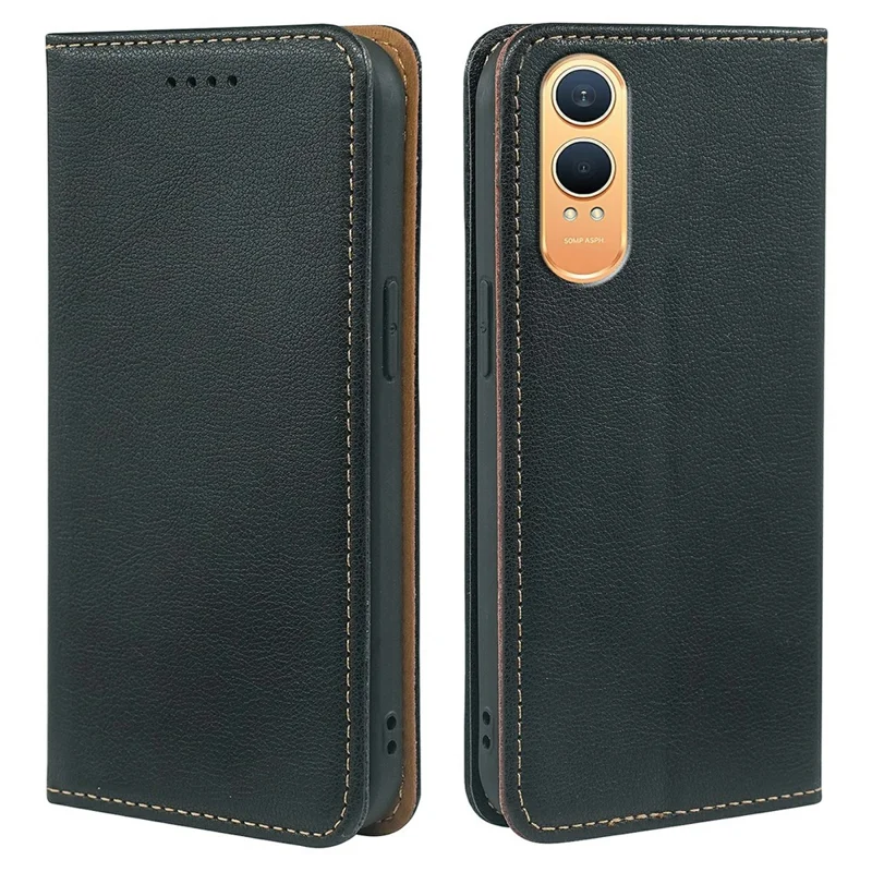 For OnePlus Nord CE4 Lite 5G Case Wallet RFID Blocking Leather Phone Cover Strong Magnetic Closure - Black