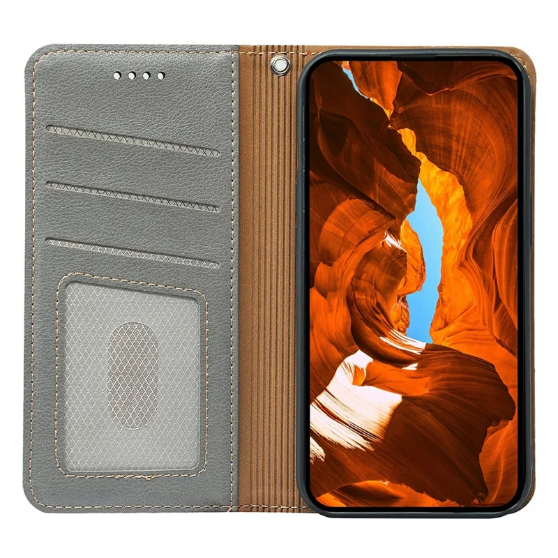For OnePlus Nord CE4 Lite 5G Case Wallet RFID Blocking Leather Phone Cover Strong Magnetic Closure - Grey