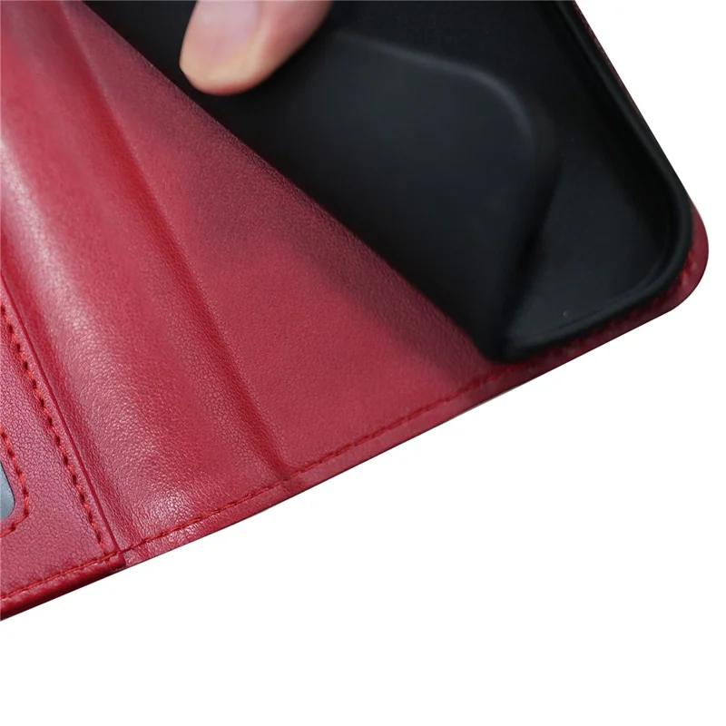 Phone Case For Xiaomi Redmi A4 5G / A3 Pro 4G / 14C 4G / 14R 5G / Poco C75 , Stand Card Holder Wallet Leather Cover - Red