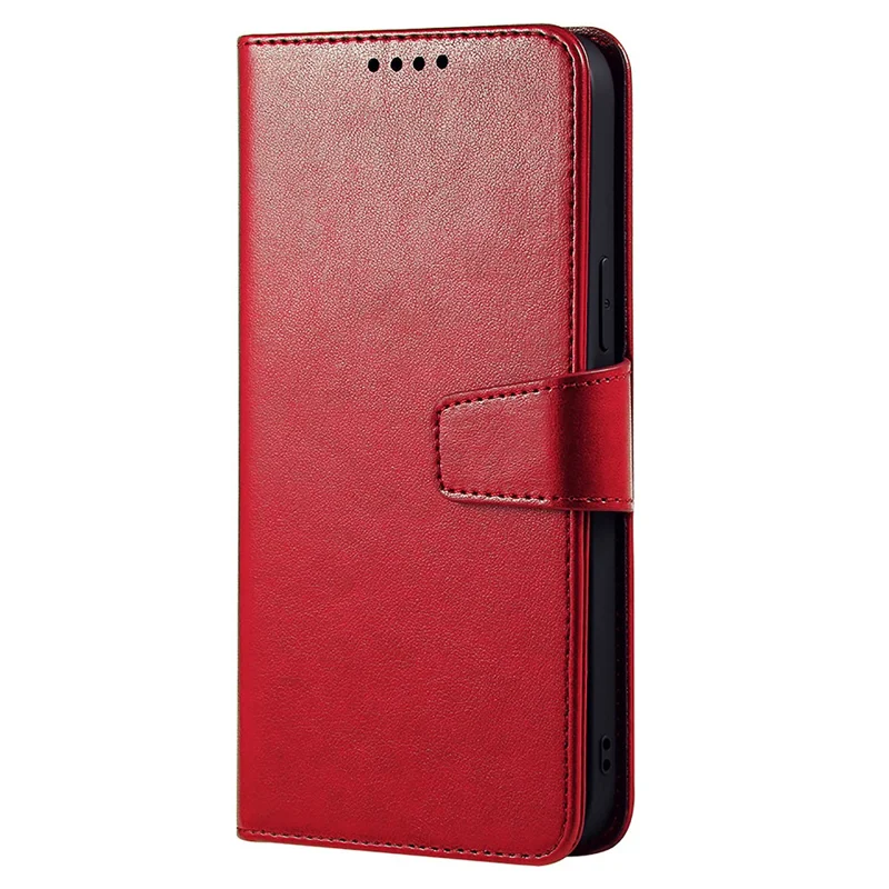 Phone Case For Xiaomi Redmi A4 5G / A3 Pro 4G / 14C 4G / 14R 5G / Poco C75 , Stand Card Holder Wallet Leather Cover - Red