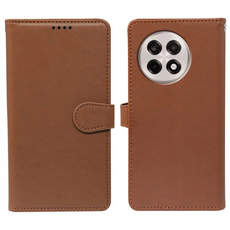 Para OnePlus Ace 5 5G / Ace 5 Pro 5G / 13R 5G Capa com 9 Slots para Cartão Capa de Telefone de Couro PU - Marrom