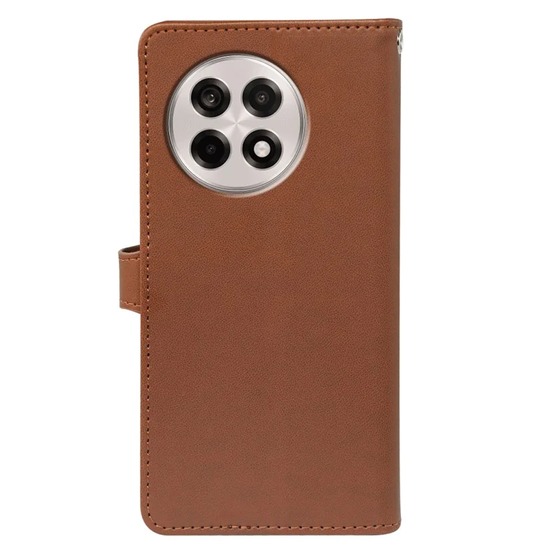 Para OnePlus Ace 5 5G / Ace 5 Pro 5G / 13R 5G Capa com 9 Slots para Cartão Capa de Telefone de Couro PU - Marrom