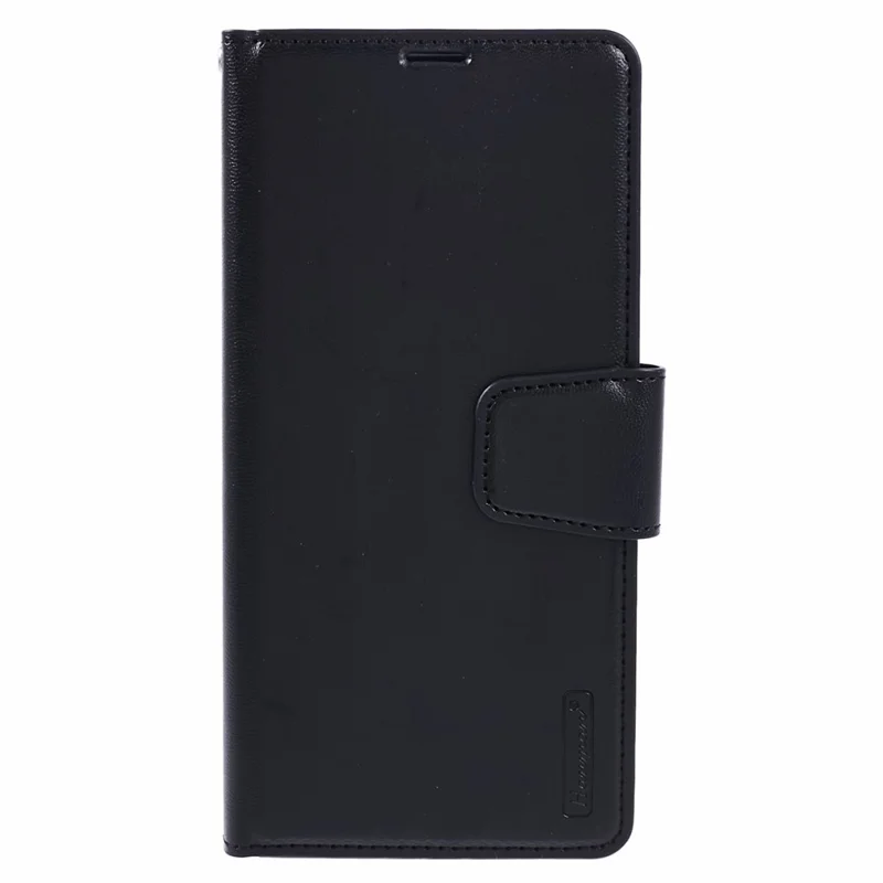 HANMAN Mill Series for Xiaomi Redmi Note 14 4G (163.25mm) Case Wallet Stand PU Leather Phone Cover - Black