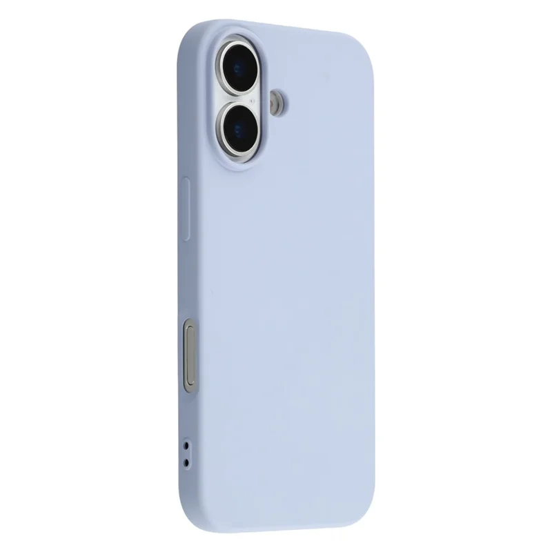For iPhone 17 TPU Case Soft Fiber Lining Anti-Scratch Phone Cover - Light Purple