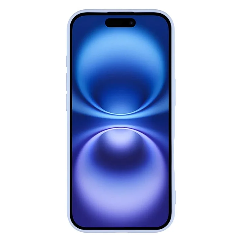 For iPhone 17 TPU Case Soft Fiber Lining Anti-Scratch Phone Cover - Light Purple