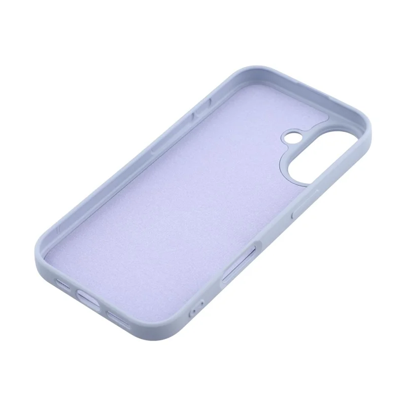 For iPhone 17 TPU Case Soft Fiber Lining Anti-Scratch Phone Cover - Light Purple