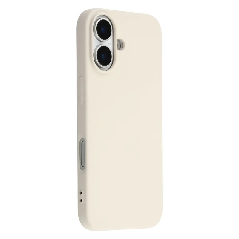 For iPhone 17 TPU Case Soft Fiber Lining Anti-Scratch Phone Cover - White