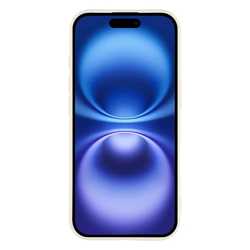 For iPhone 17 TPU Case Soft Fiber Lining Anti-Scratch Phone Cover - White