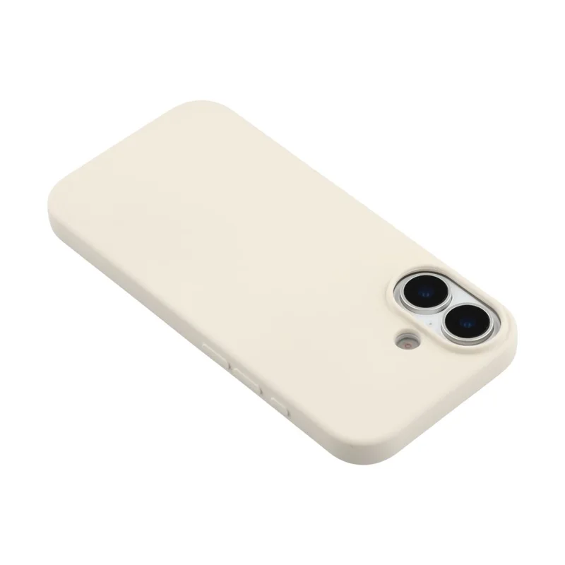 For iPhone 17 TPU Case Soft Fiber Lining Anti-Scratch Phone Cover - White