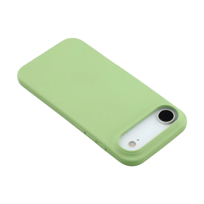 For iPhone Air TPU Case Soft Fiber Lining Anti-Scratch Phone Cover - Matcha Green