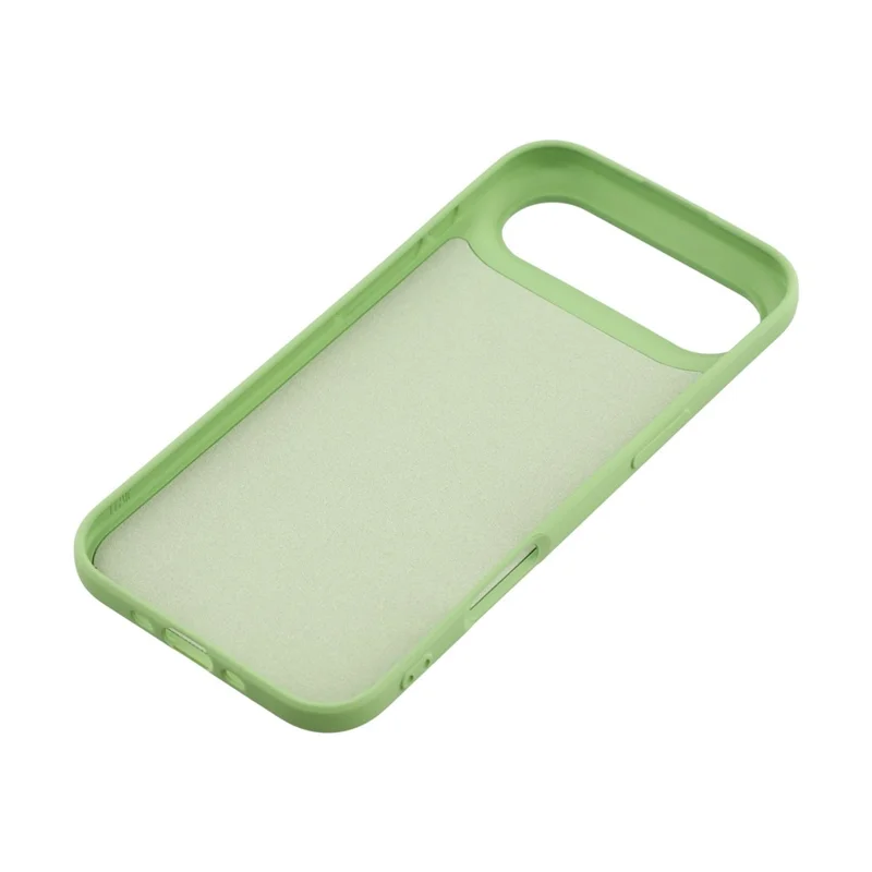 For iPhone Air TPU Case Soft Fiber Lining Anti-Scratch Phone Cover - Matcha Green