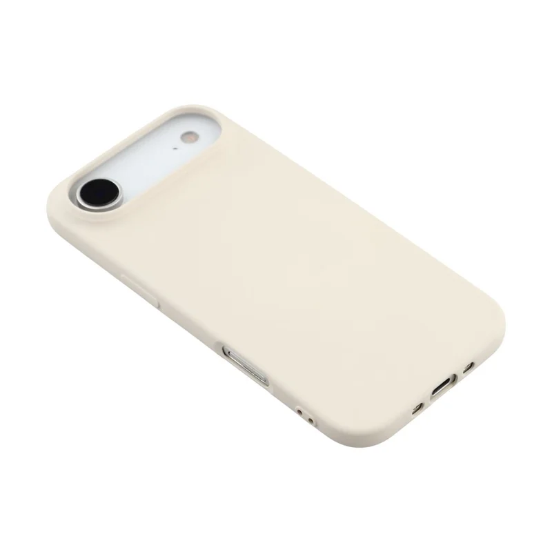 For iPhone Air TPU Case Soft Fiber Lining Anti-Scratch Phone Cover - White