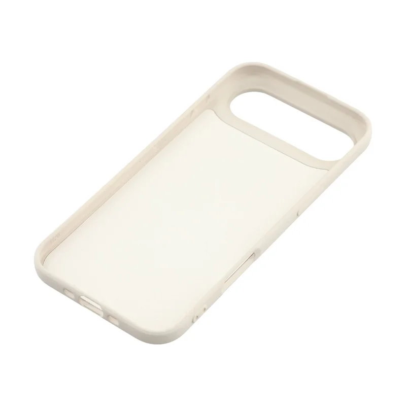 For iPhone Air TPU Case Soft Fiber Lining Anti-Scratch Phone Cover - White