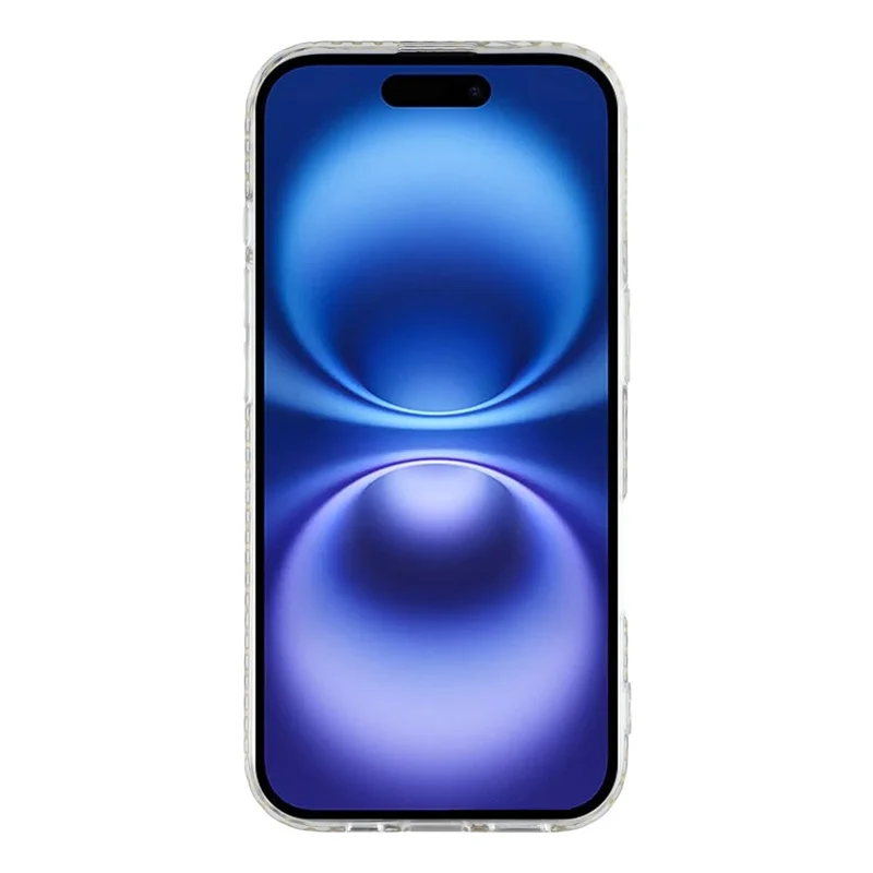 Étui iPhone 17 avec Bordure en Strass Époxy Pailleté TPU - Multicolore