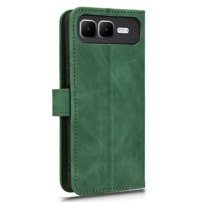 Per Infinix Smart 10 Plus Custodia in pelle Sensazione della pelle Anti caduta Portafoglio Flip Phone Cover - Verde