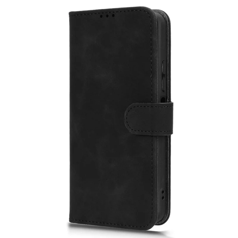 Para TECNO Spark Go 2 4G Capa de Couro Estilo Pele Antiderrapante Carteira Capa de Telefone Flip - Preto