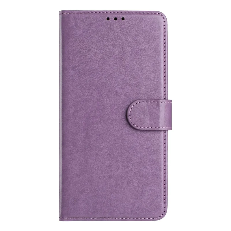 For iPhone 17 Pro Wallet Phone Case Stand PU Leather Folio Flip Cover with 8 Card Slot - Purple