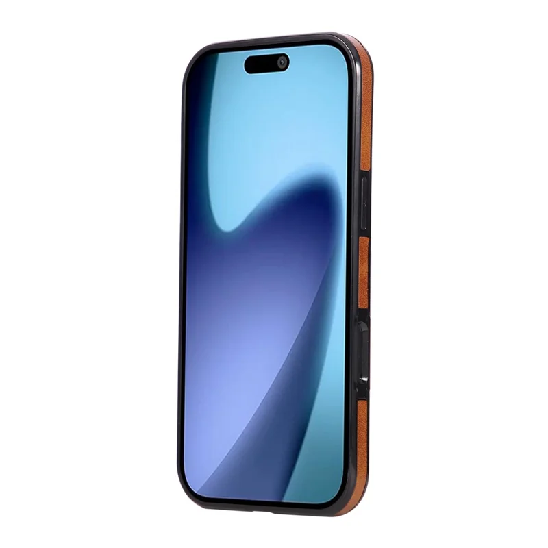 For iPhone 18 Pro Max / 17 Pro Max Case Card Holder Kickstand PU Leather + TPU Phone Cover - Brown