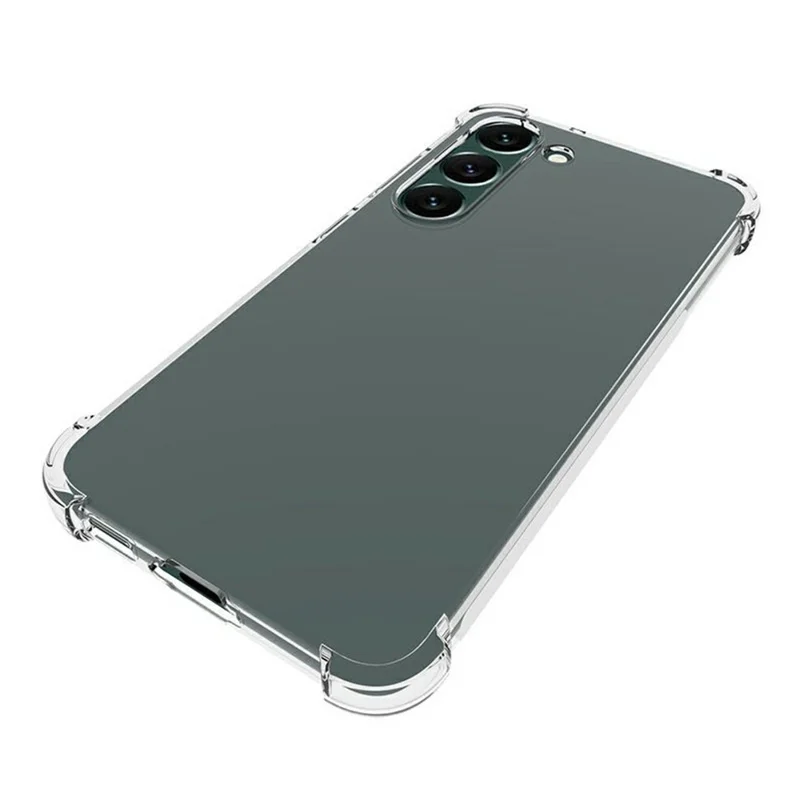Coque transparente anti-dérapante pour Samsung Galaxy S23+, housse épaisse en TPU résistante aux chocs avec coins renforcés