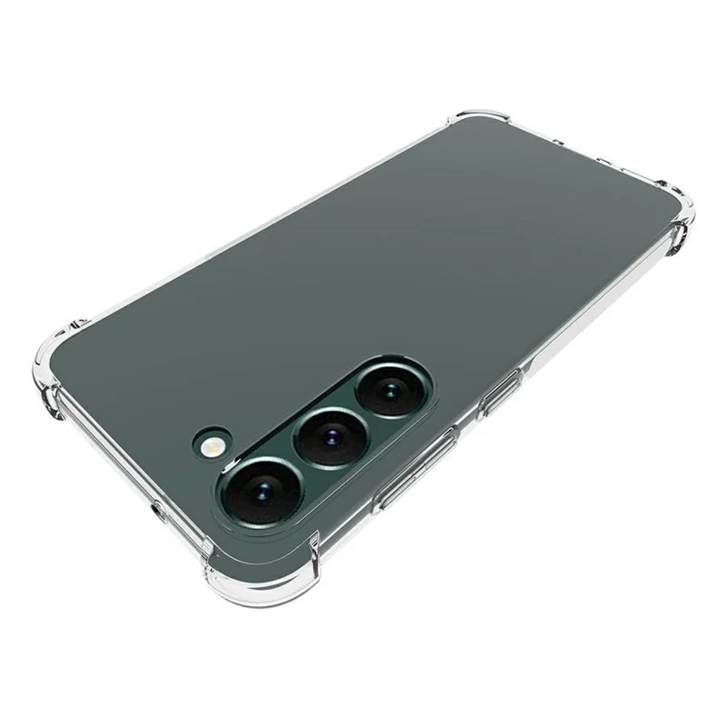 Coque transparente anti-dérapante pour Samsung Galaxy S23+, housse épaisse en TPU résistante aux chocs avec coins renforcés