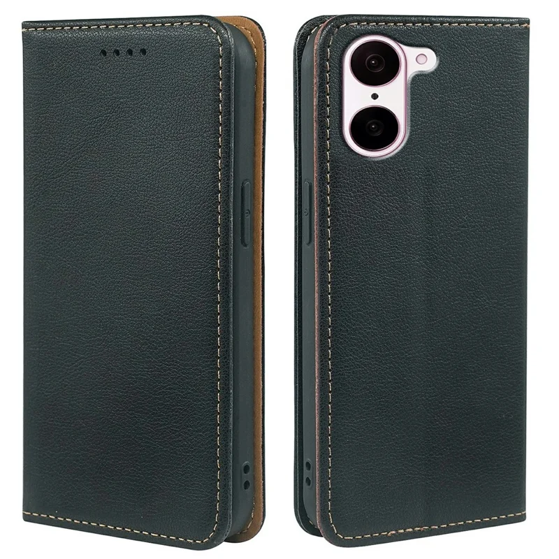 Cover a portafoglio per OnePlus Nord CE5 5G / Ace 5 Racing 5G con blocco RFID, in pelle, chiusura magnetica forte - Nero