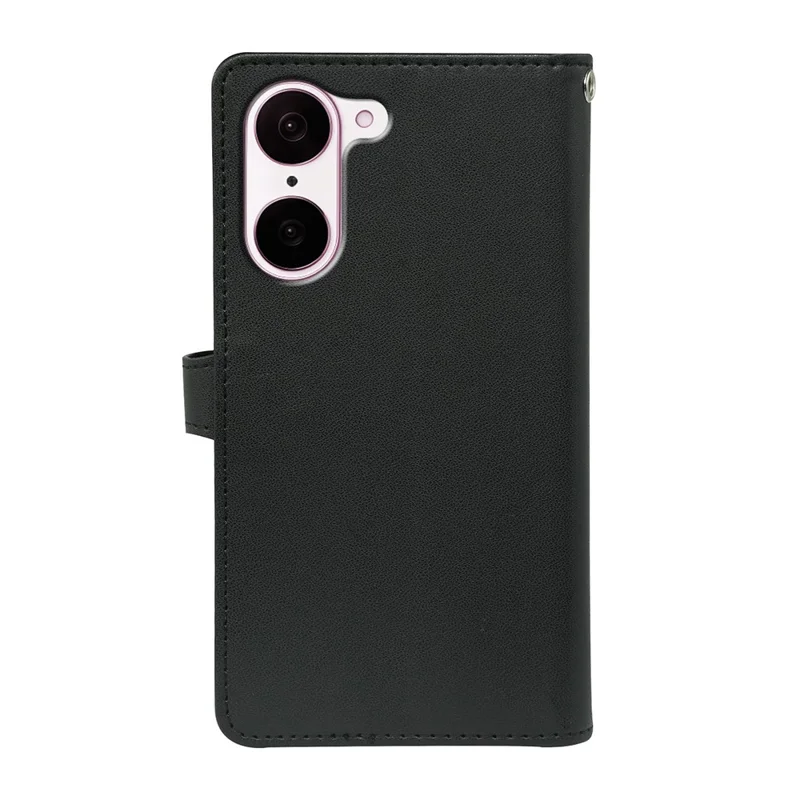 Funda para OnePlus Nord CE5 5G / Ace 5 Racing 5G con 9 Ranuras para Tarjetas, Cuero PU, Soporte y Tapa para Teléfono - Negro
