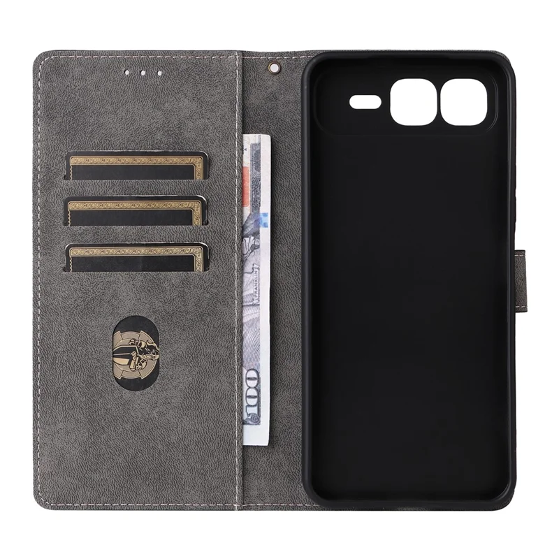 For Infinix Smart 10 Plus Case Wallet RFID Blocking PU Leather Phone Cover Stand with Strap - Black