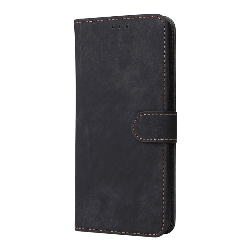 Cover a portafoglio per Motorola Moto G86 Power 5G con blocco RFID, in pelle PU, con supporto e cinturino - Nero