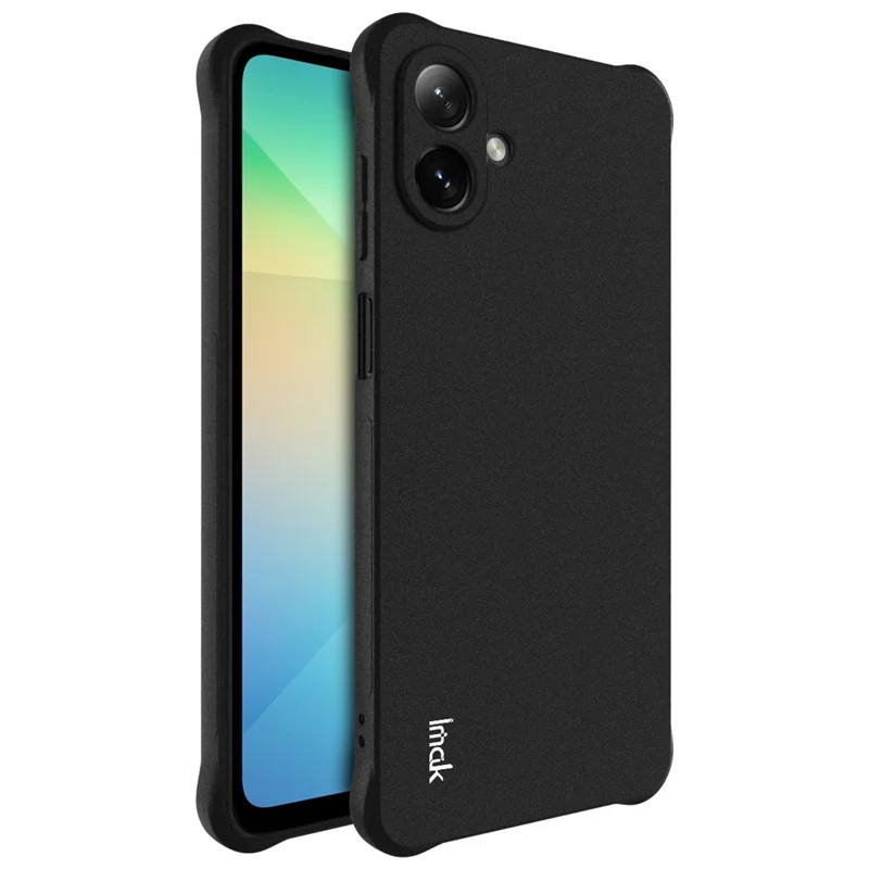 Чехол IMAK для Samsung Galaxy A07 из ТПУ с противоударной защитой - Матовый черный