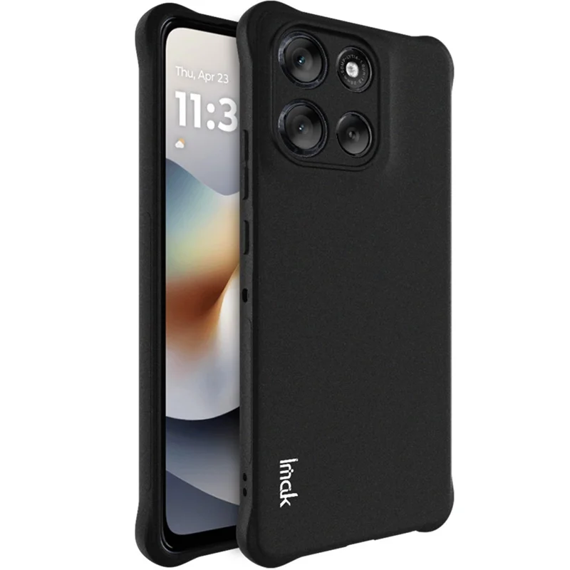 Funda IMAK para Motorola Moto G86 5G de TPU con Protección Antichoque - Negro Mate