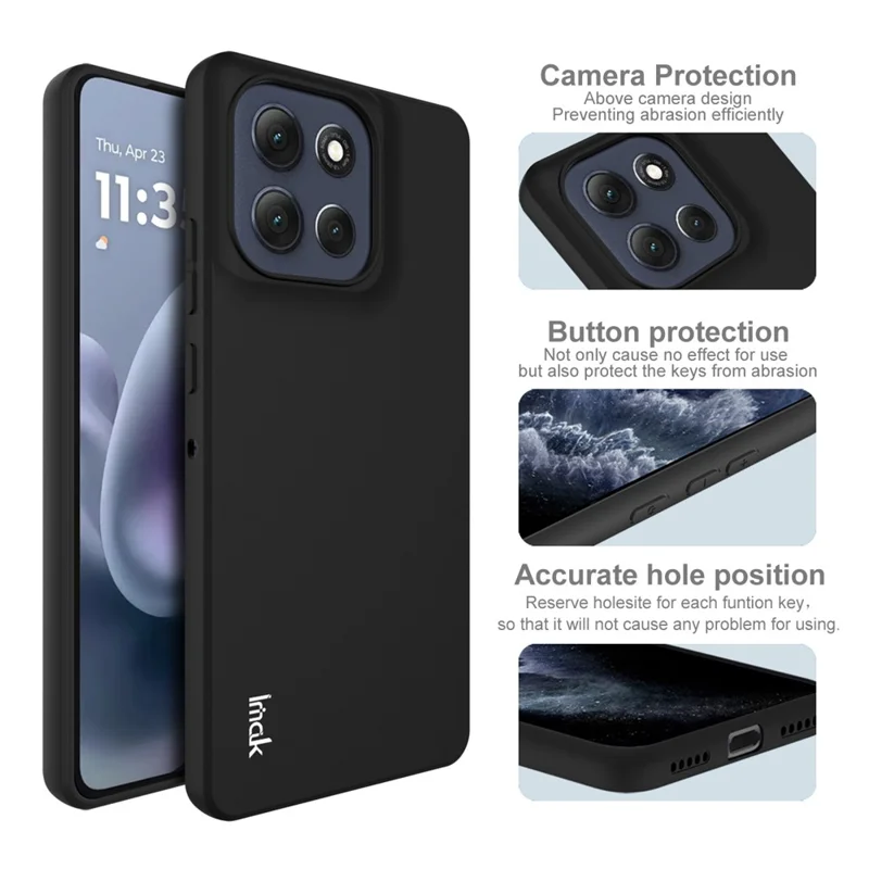 IMAK UC-3 Series for Motorola Moto G86 Power 5G Case Matte Anti Fingerprint Soft TPU Cover