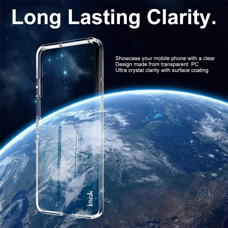 IMAK Crystal Case II Pro для Motorola Razr 60 Ultra 5G Чехол Прозрачный ПК Чехол для телефона (Верхняя крышка + Нижняя крышка)