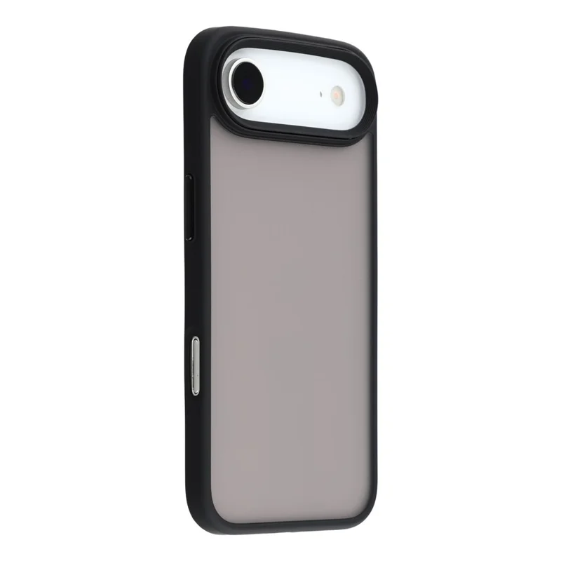 Чехол для iPhone 17 Air с противоударной защитой TPU + PC с металлическими кнопками - Черный