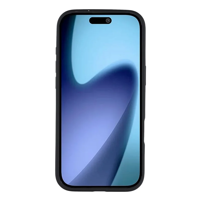 Чехол для iPhone 17 Air с противоударной защитой TPU + PC с металлическими кнопками - Черный